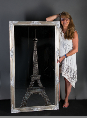 broken mirror artist Eiffel Tower