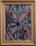 Broken Mirror Art Titel der blaue Diamant von Simone Stanschus 